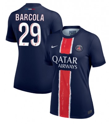 Paris Saint-Germain Bradley Barcola #29 Hemmatröja Kvinnor 2024-25 Kortärmad